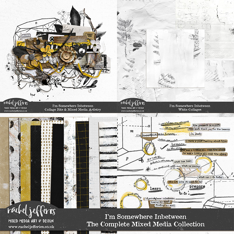 I'm Somewhere Inbetween | The Complete Mixed Media Collection by Rachel Jefferies 