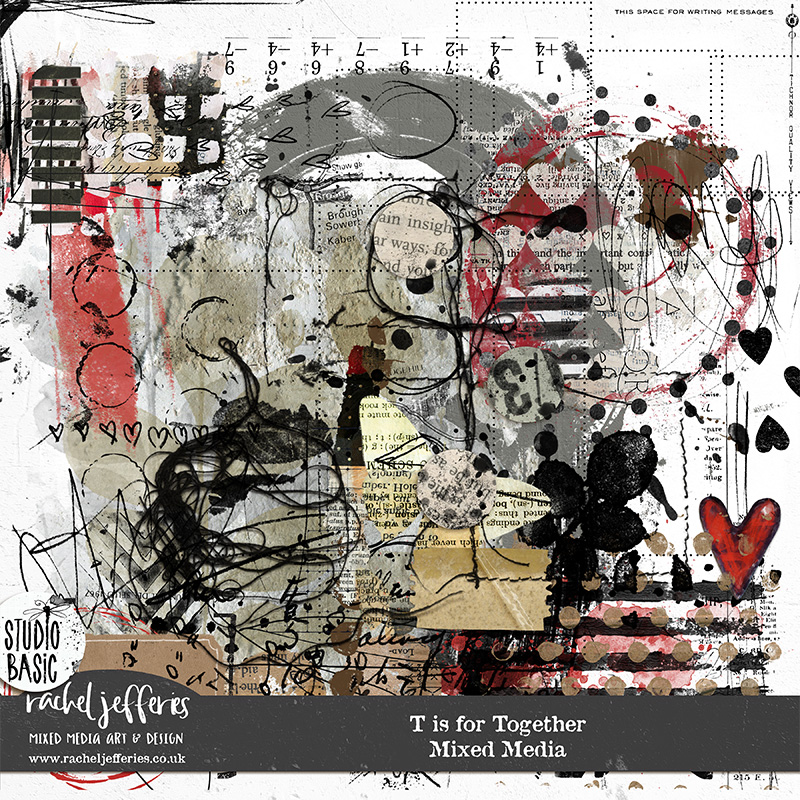 T is for Together | Mixed Media by Rachel Jefferies & Studio Basic
