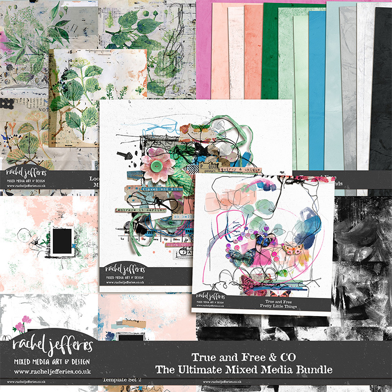 True and Free and CO | The Ultimate Mixed Media Collection by Rachel Jefferies