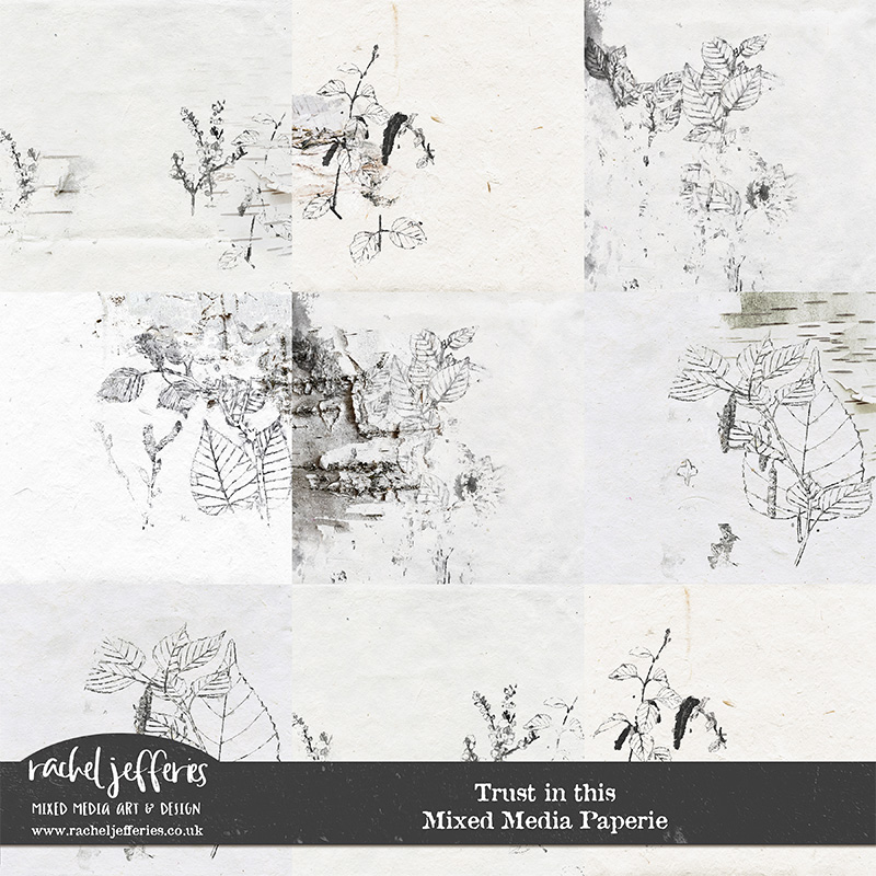 Trust In This | Mixed Media Paperie by Rachel Jefferies
