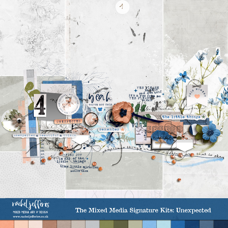 The Mixed Media Signature Kits: Unexpected by Rachel Jefferies