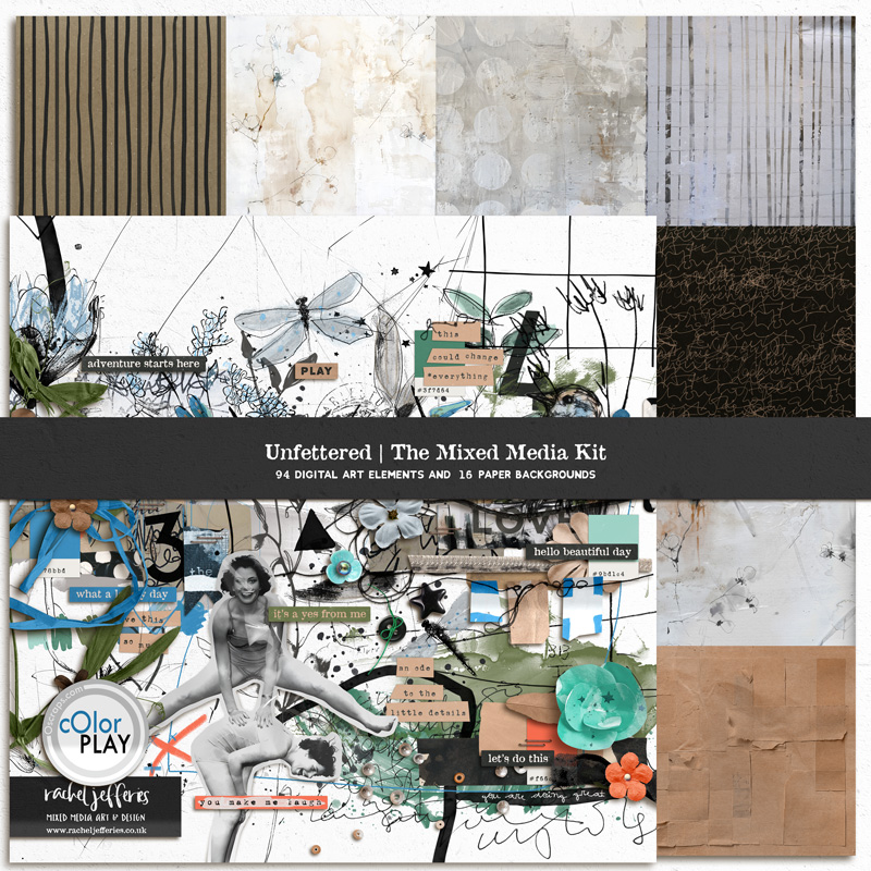 Unfettered | Mixed Media Kit by Rachel Jefferies