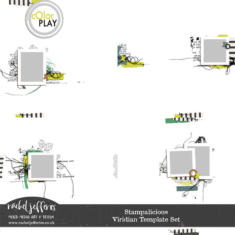 Stampalicious | Viridian Template Set by Rachel Jefferies