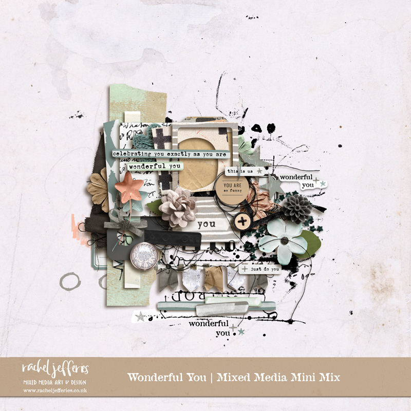 Wonderful You | Mixed Media Mini Mix by Rachel Jefferies