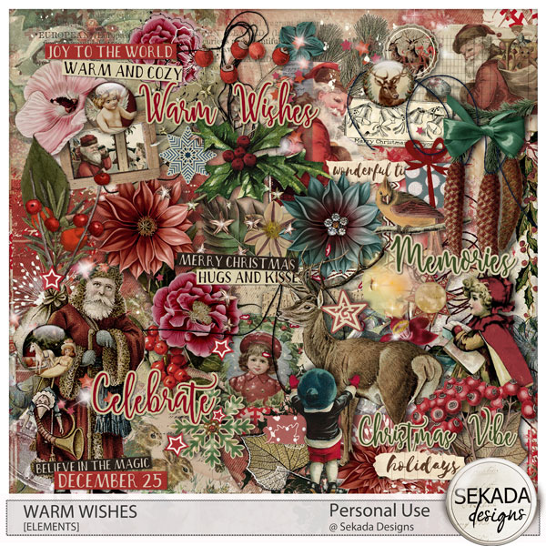 Warm Wishes Elements by Sekada Designs