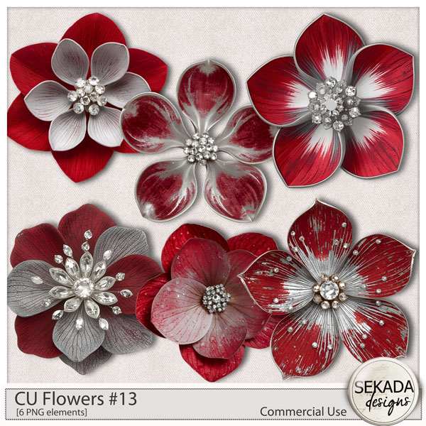 CU Flowers #13 by Sekada Designs
