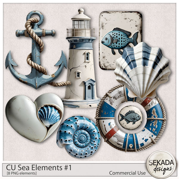 CU Sea Elements #1 by Sekada Designs