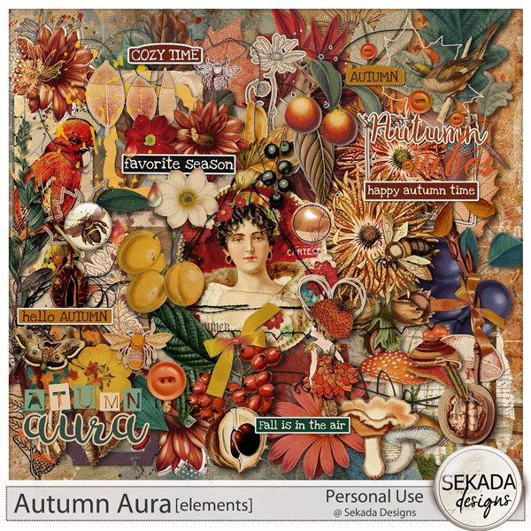 Autumn Aura Elements by Sekada Designs