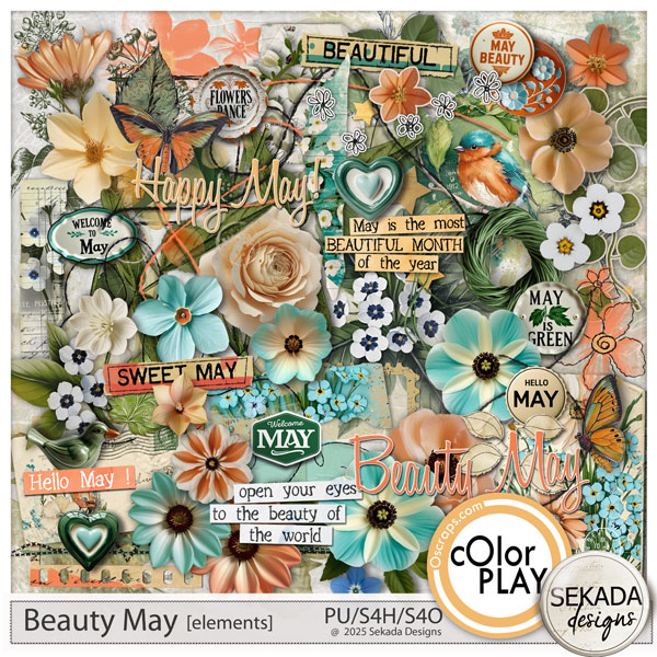 Beauty May Elements by Sekada Designs