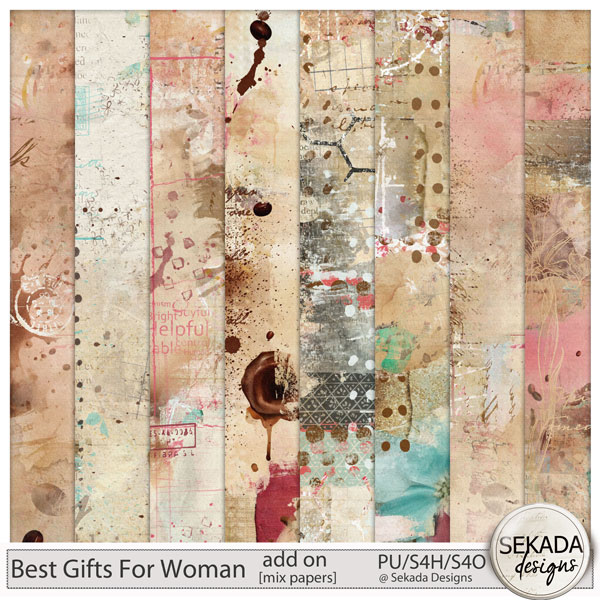 Best Gifts For Woman Add On Mix Papers by Sekada Designs
