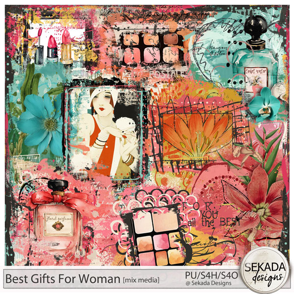 Best Gifts For Woman Mix Media by Sekada Designs