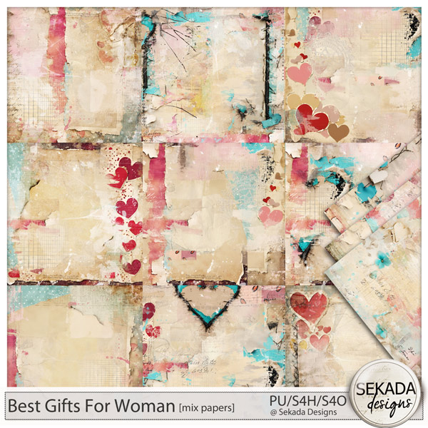 Best Gifts For Woman Mix Papers by Sekada Designs