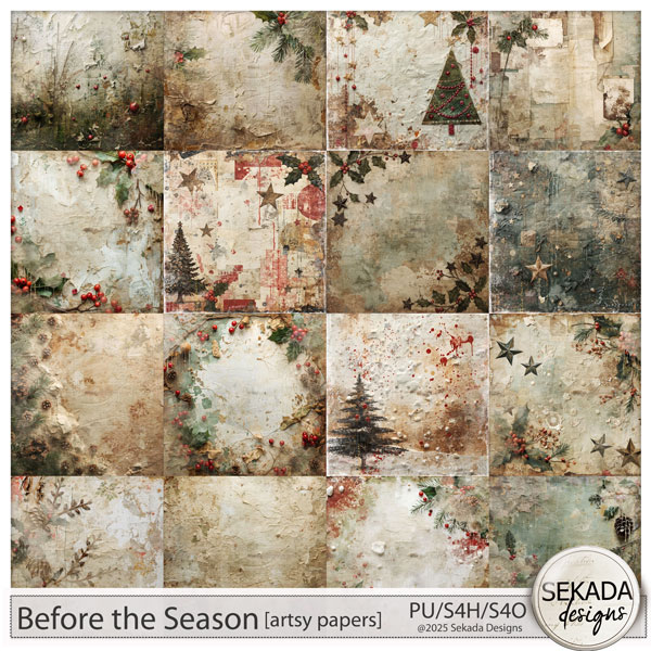Before the Seasone Artsy Papers by Sekada Designs