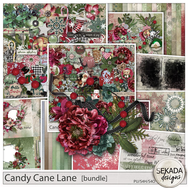 Candy Cane Lane Bundle by Sekada Designs