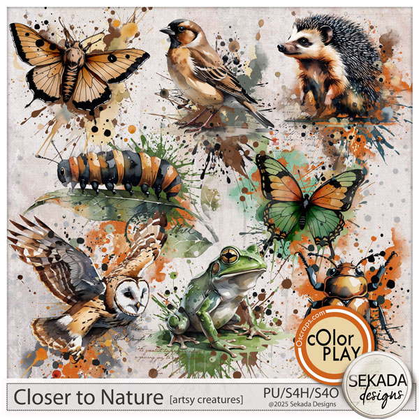 Closer to Nature Artsy Creatures by Sekada Designs  