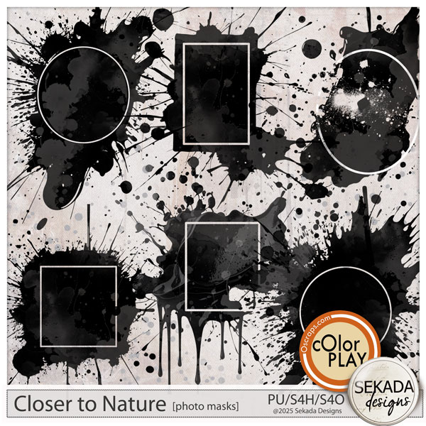 Closer to Nature Photo Masks by Sekada Designs 