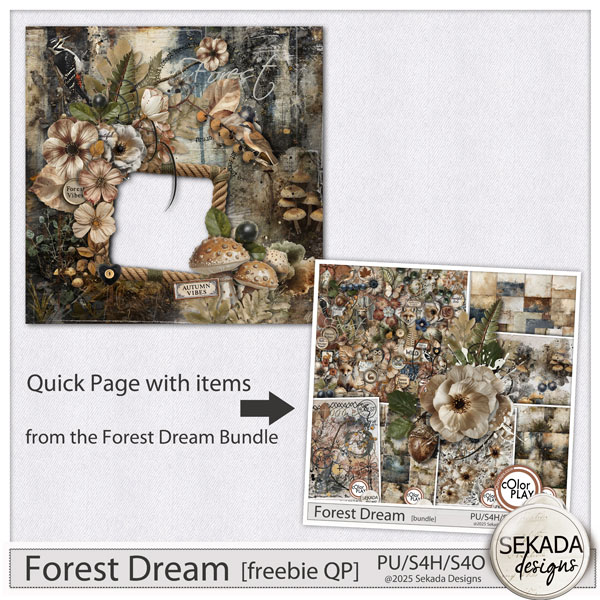 Forest Dream Quick Page by Sekada Designs