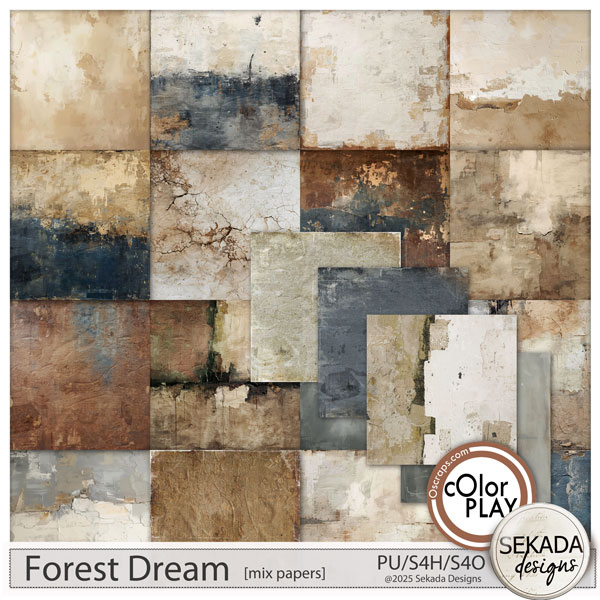 Forest Dream Mix Papers by Sekada Designs