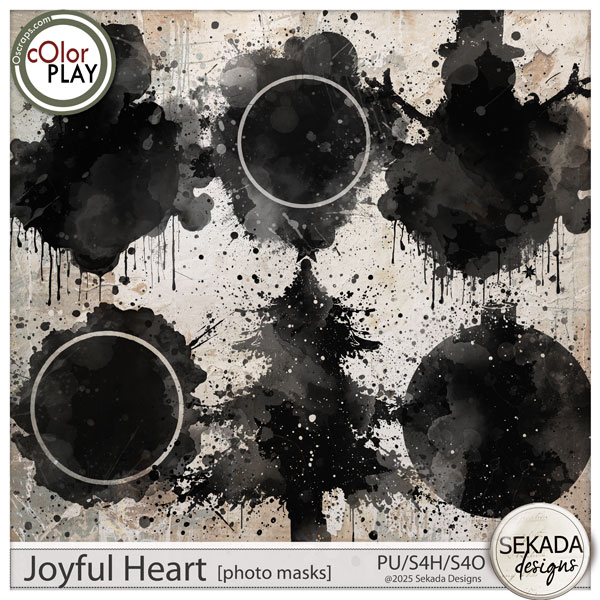 Joyful Heart Photo Masks by Sekada Designs