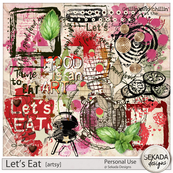 Let's Eat Artsy by Sekada Designs