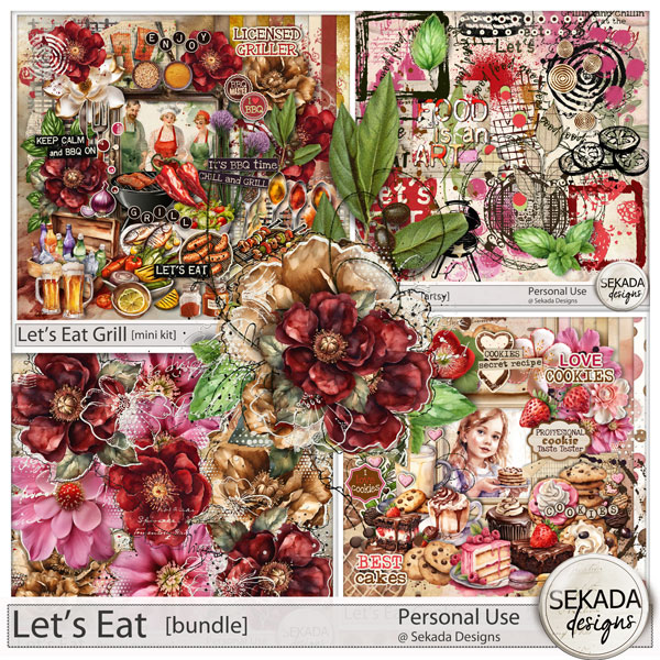 Let's Eat Bundle by Sekada Designs