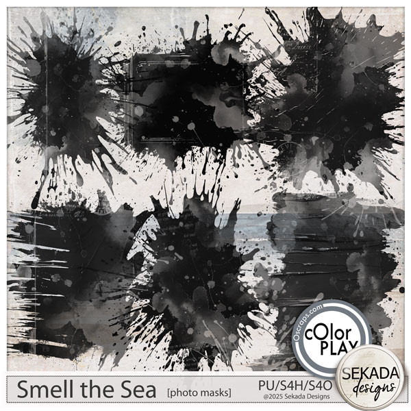 Smell the Sea Photo Masks by Sekada Designs