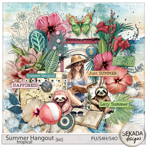 Summer Hangout tropical kit by Sekada Designs
