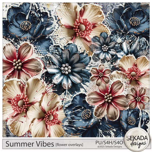 Summer Vibes Flover Overlays by Sekada Designs