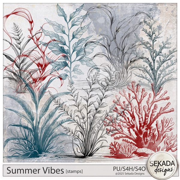 Summer Vibes Stamps by Sekada Designs
