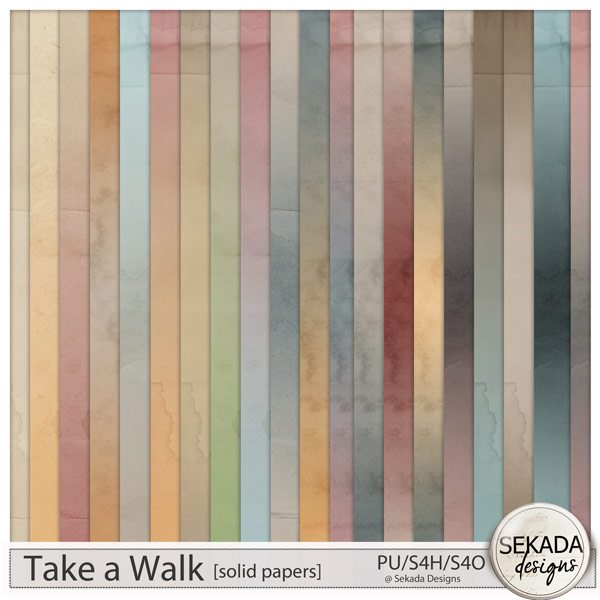 Take a Walk Solid Papers by Sekada Designs
