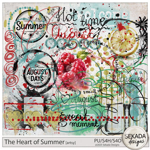 The Heart of Summer Artsy by Sekada Designs 
