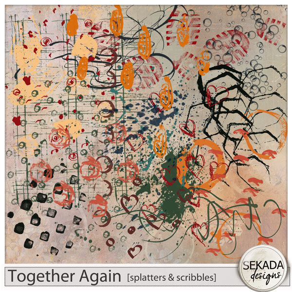 Together Again Splatters & Scribbles by Sekada Designs