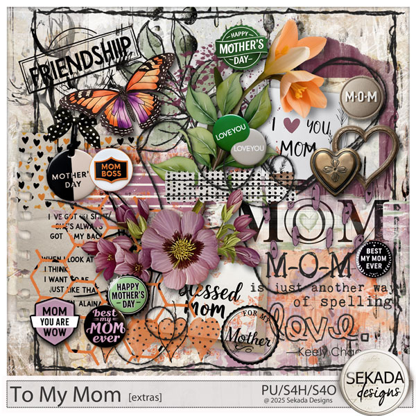 To My Mom Extras by Sekada Designs