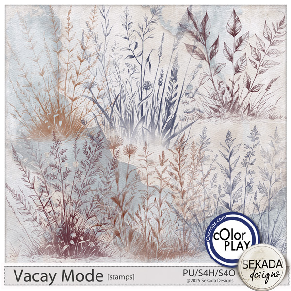 Vacay Mode Stamps by Sekada Designs