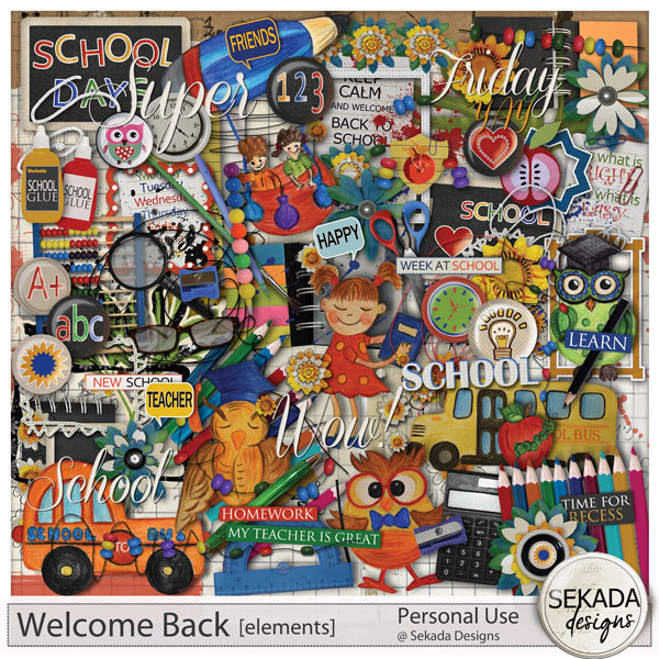 Welcome Back Elements by Sekada Designs  