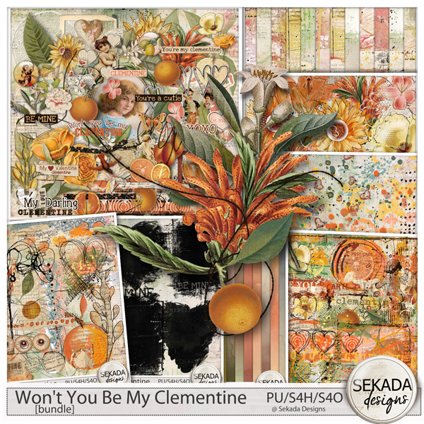 Won't You Be Me Clementine Bundle by Sekada Designs 