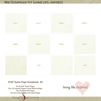 Mini-Scrapbook Kit {living inspired} BONUS No. 2