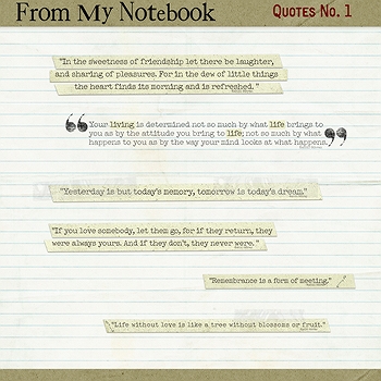 From My Notebook: Quotes No. 1