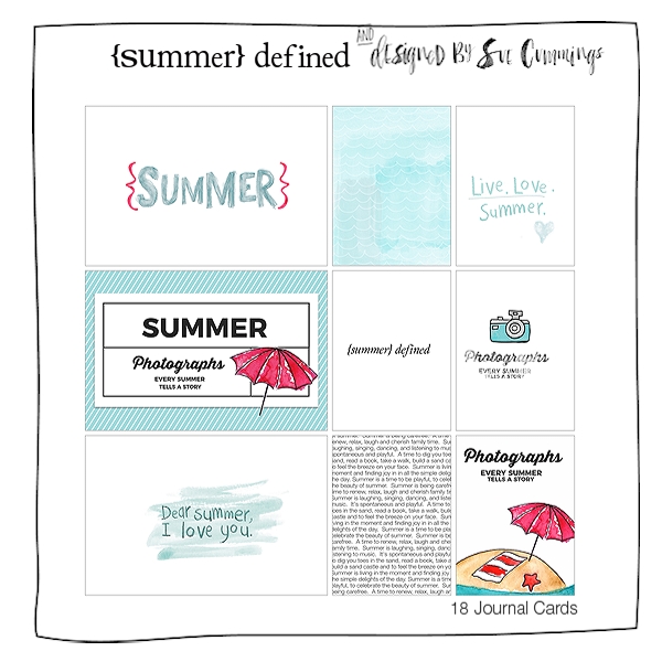 Summer Defined {Journal Cards}