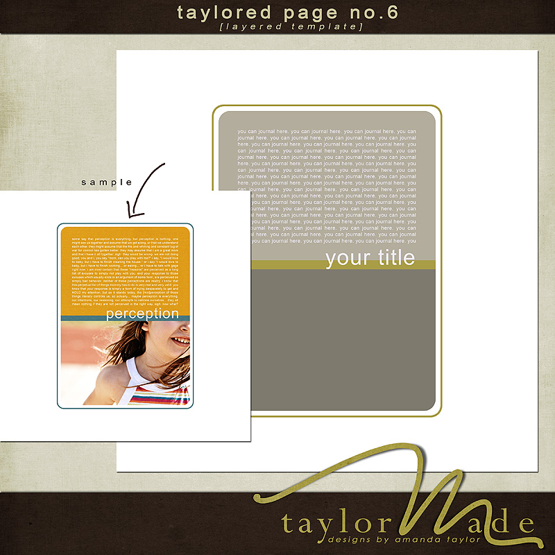Taylored Pages No 6