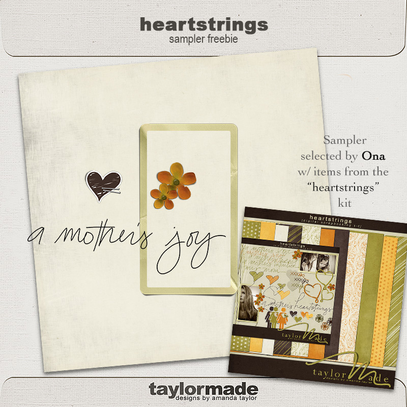 Heartstrings Sampler Freebie by TaylorMade Heartstrings Sampler Freebie by TaylorMade