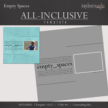 All Inclusive Template - Empty Spaces - 12x12