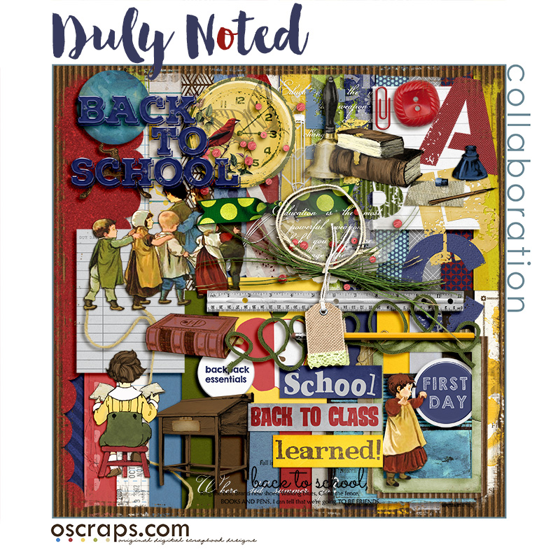 New Digital Scrapbooking Supplies Each Week at Oscraps