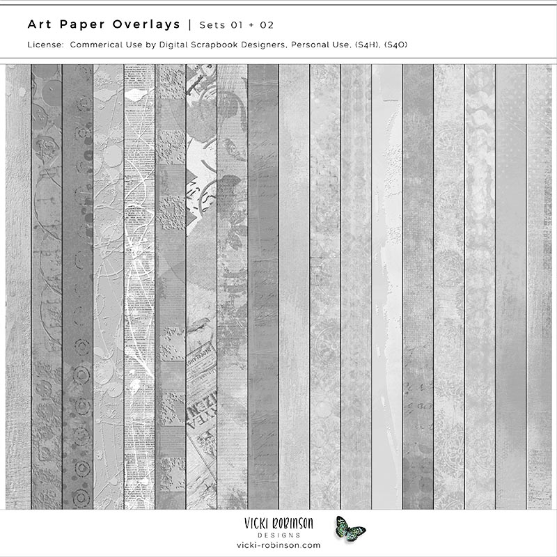 Art Paper Overlays Grab Bag Bundle 01 Sets 1 and 2