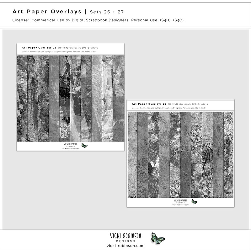 Art Paper Overlays Bundle 05 - Sets 26 and 27