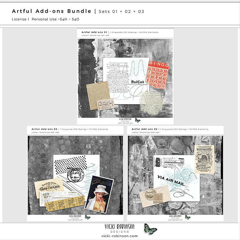 Artful Addon Grab Bag Bundle Sets 01 02 and 03