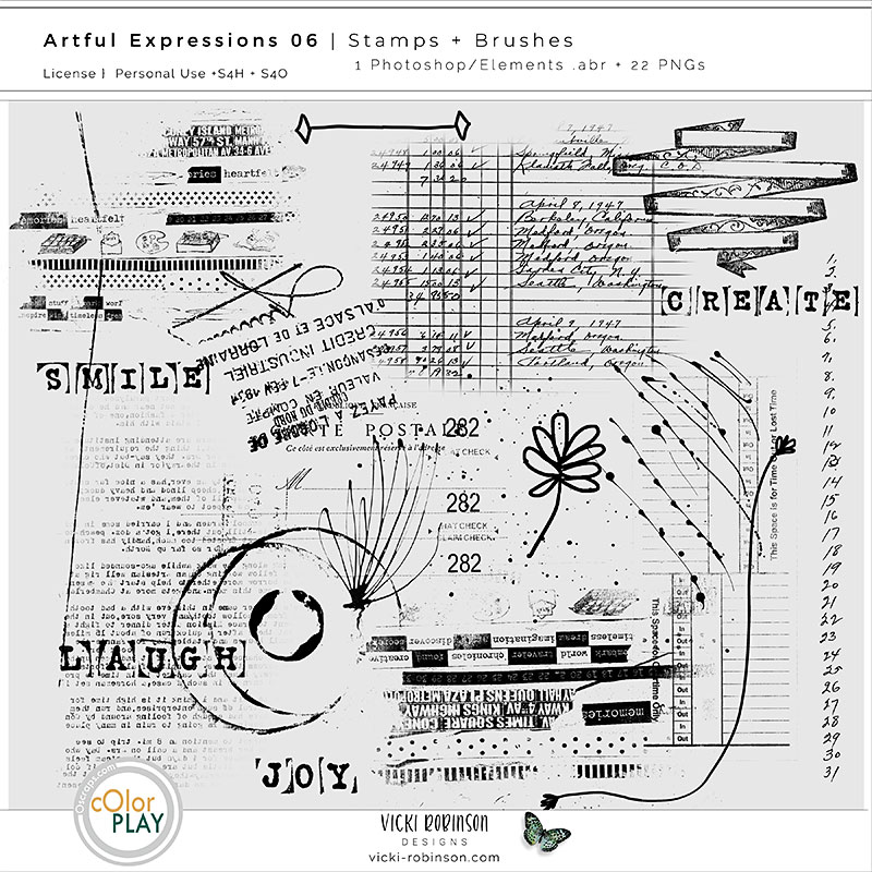 Artful Expressions 06 Stamps and Brushes