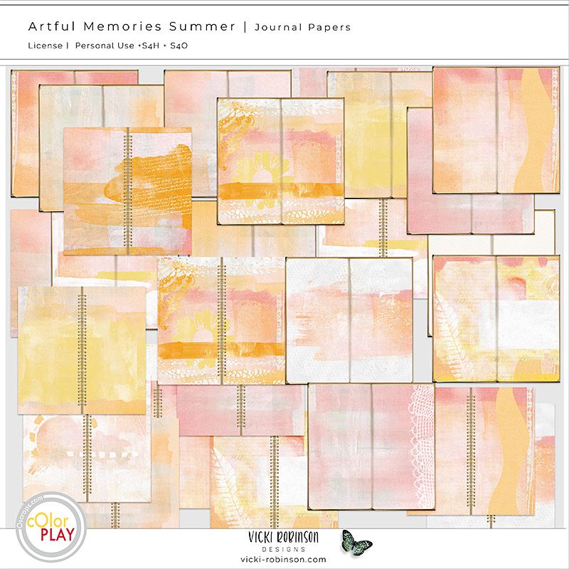 Artful Memories Summer Journal Papers