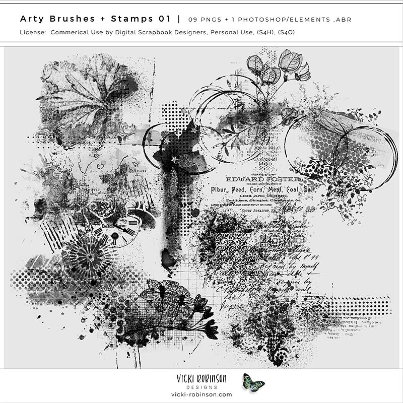 Arty Stamps and Brushes 01