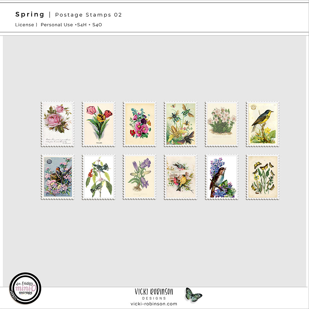 Spring Postage Stamps 02